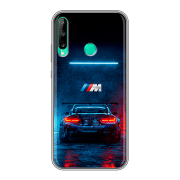 Силиконовый чехол на Huawei P40 Lite E с принтом BMW БМВ