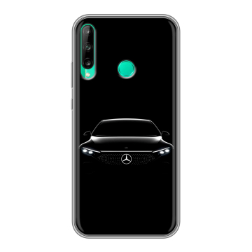 Силиконовый чехол на Huawei P40 Lite E с принтом Mercedes Мерседес