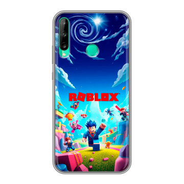 Силиконовый чехол на Huawei P40 Lite E с принтом Roblox Роблокс Силиконовый чехол на Huawei P40 Lite E с принтом Roblox Роблокс