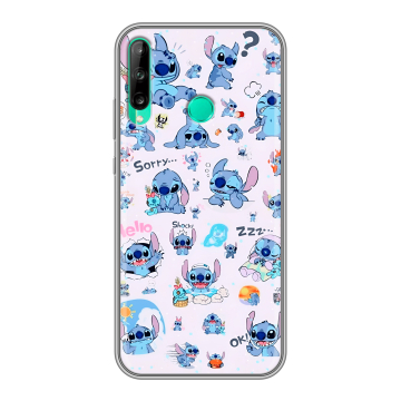 Силиконовый чехол на Huawei P40 Lite E с принтом Лило и Стич