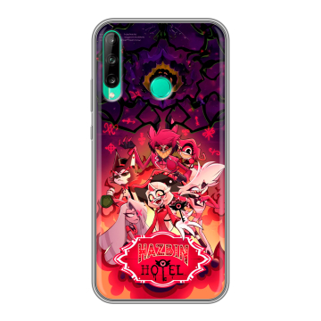 Силиконовый чехол на Huawei P40 Lite E с принтом Hazbin Hotel Отель Хазбин