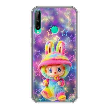 Силиконовый чехол на Huawei P40 Lite E с принтом Labubu Лабубу