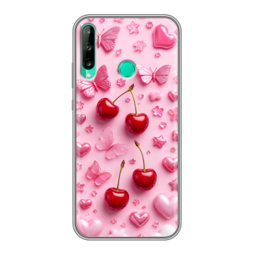 Силиконовый чехол на Huawei P40 Lite E с принтом для девочек