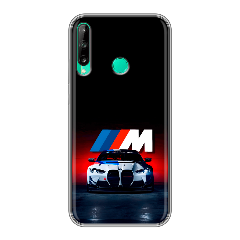 Силиконовый чехол на Huawei P40 Lite E с принтом БМВ BMW Силиконовый чехол на Huawei P40 Lite E с принтом БМВ BMW