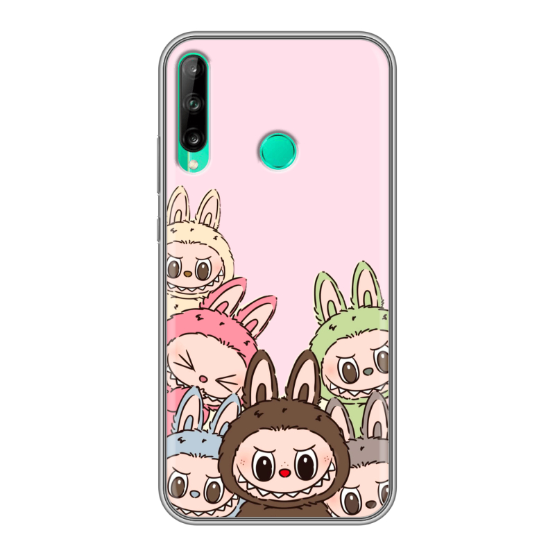 Силиконовый чехол на Huawei P40 Lite E с принтом Лабубу Силиконовый чехол на Huawei P40 Lite E с принтом Лабубу