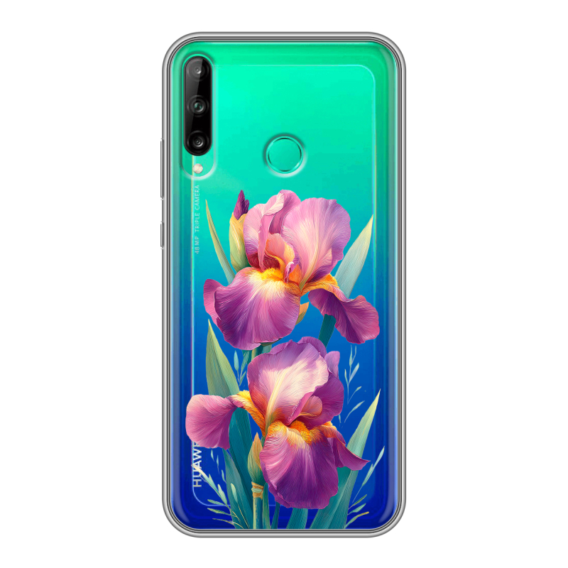 Силиконовый чехол на Huawei P40 Lite E с принтом Цветы орхидеи Силиконовый чехол на Huawei P40 Lite E с принтом Цветы орхидеи