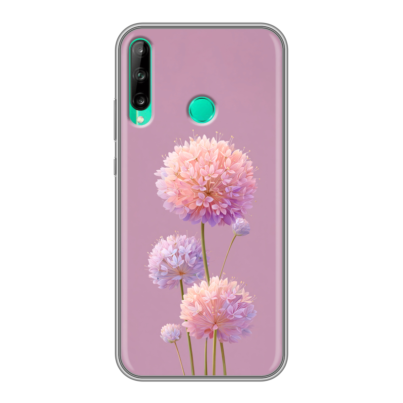 Силиконовый чехол на Huawei P40 Lite E с принтом Цветы Силиконовый чехол на Huawei P40 Lite E с принтом Цветы