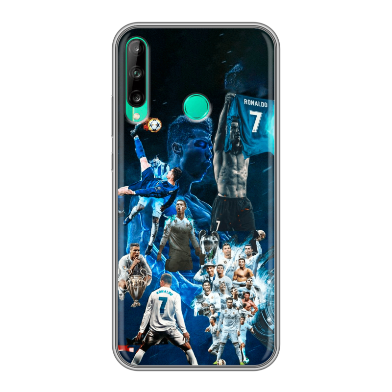 Силиконовый чехол на Huawei P40 Lite E с принтом Реал Роналдо Силиконовый чехол на Huawei P40 Lite E с принтом Реал Роналдо
