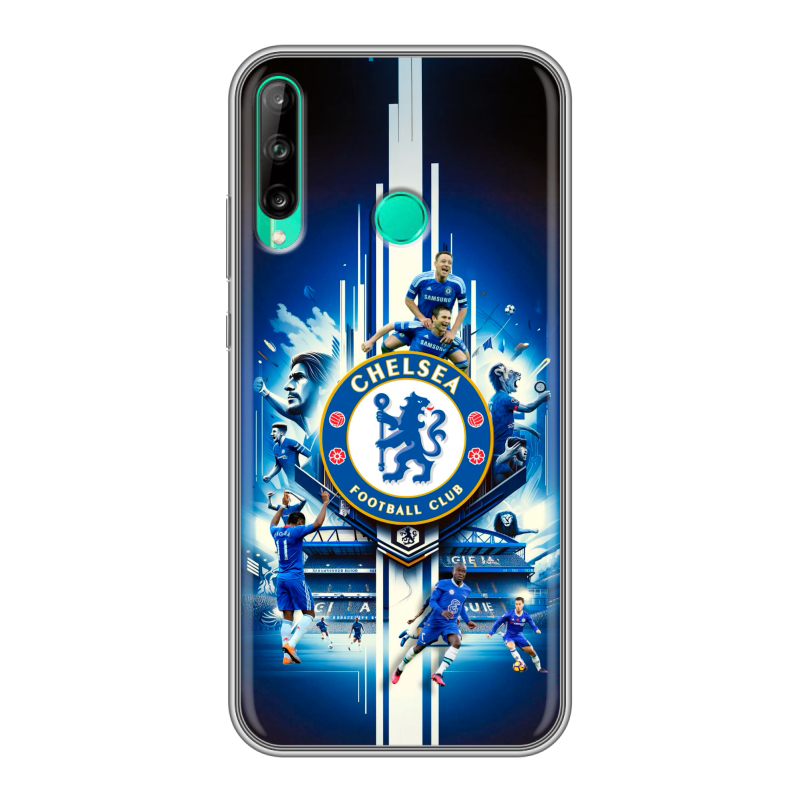 Силиконовый чехол на Huawei P40 Lite E с принтом Chelsea Челси Силиконовый чехол на Huawei P40 Lite E с принтом Chelsea Челси