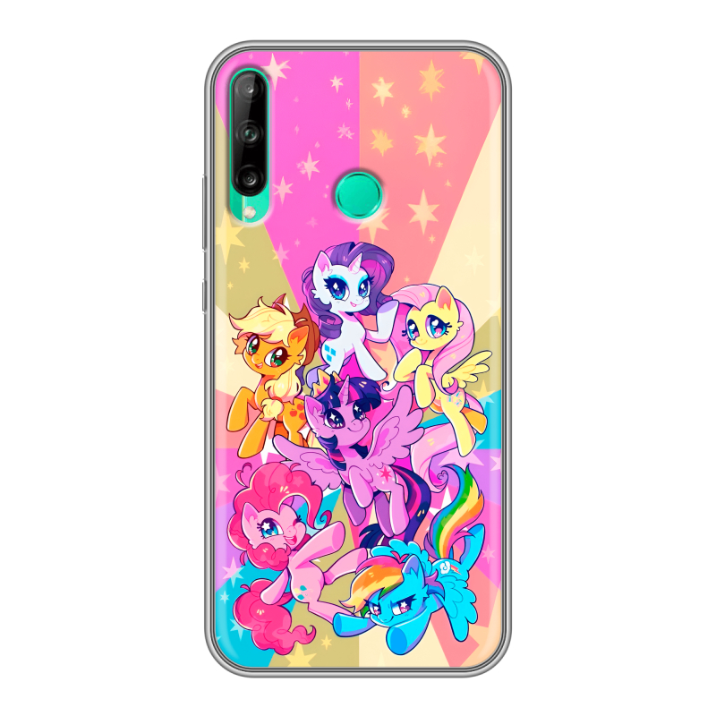 Силиконовый чехол на Huawei P40 Lite E с принтом My little pony Дружба чудо Силиконовый чехол на Huawei P40 Lite E с принтом My little pony Дружба чудо
