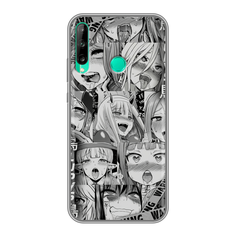 Силиконовый чехол на Huawei P40 Lite E с принтом Ahegao Ахегао Аниме Силиконовый чехол на Huawei P40 Lite E с принтом Ahegao Ахегао Аниме