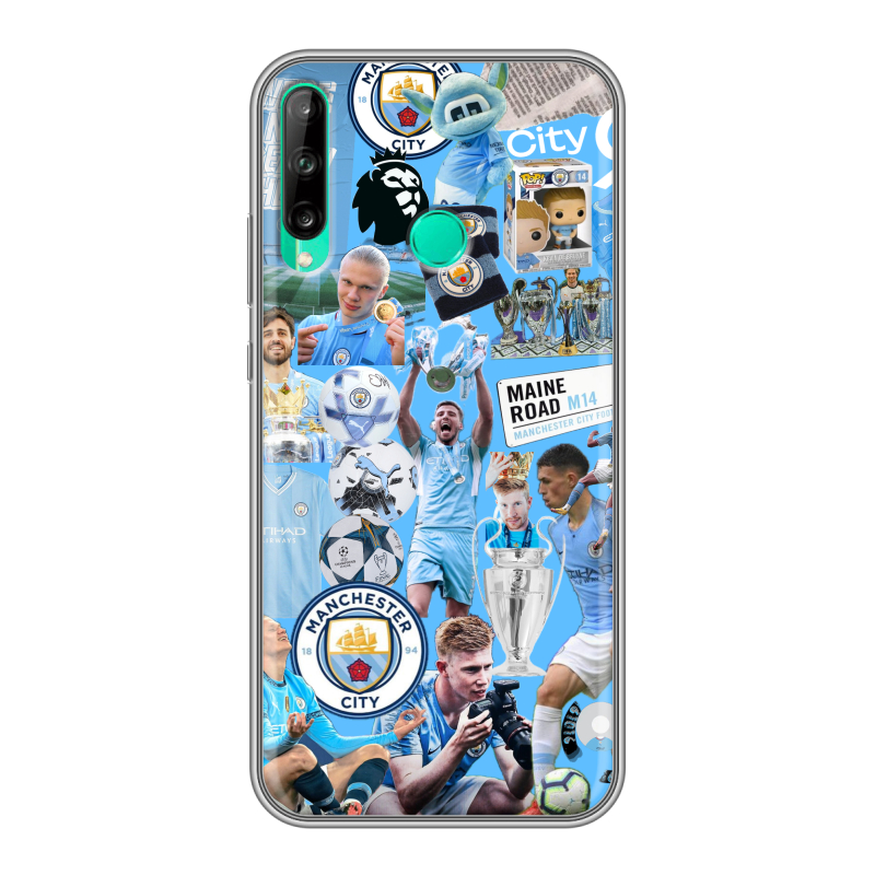 Силиконовый чехол на Huawei P40 Lite E с принтом Man City Манчестер Сити Силиконовый чехол на Huawei P40 Lite E с принтом Man City Манчестер Сити