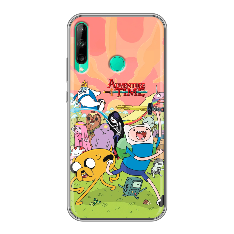 Силиконовый чехол на Huawei P40 Lite E с принтом Adventure time Время приключений Силиконовый чехол на Huawei P40 Lite E с принтом Adventure time Время приключений