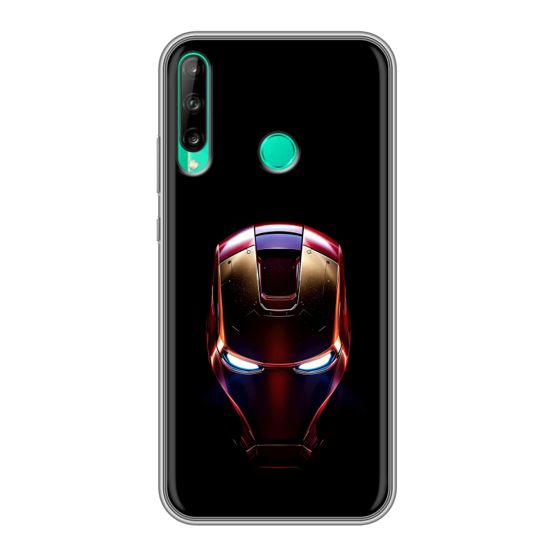 Силиконовый чехол на Huawei P40 Lite E с принтом IronMan Железный человек Силиконовый чехол на Huawei P40 Lite E с принтом IronMan Железный человек