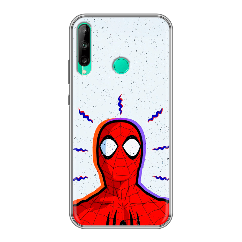 Силиконовый чехол на Huawei P40 Lite E с принтом Spiderman Человек паук Силиконовый чехол на Huawei P40 Lite E с принтом Spiderman Человек паук
