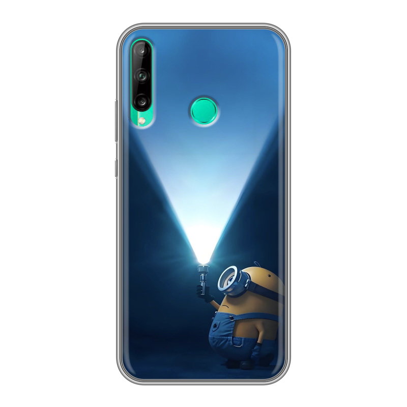 Силиконовый чехол на Huawei P40 Lite E с принтом Миньоны Силиконовый чехол на Huawei P40 Lite E с принтом Миньоны