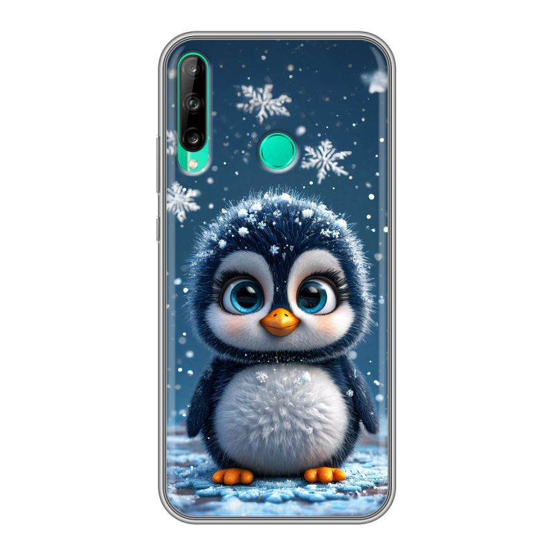 Силиконовый чехол на Huawei P40 Lite E с принтом Новый год Силиконовый чехол на Huawei P40 Lite E с принтом Новый год