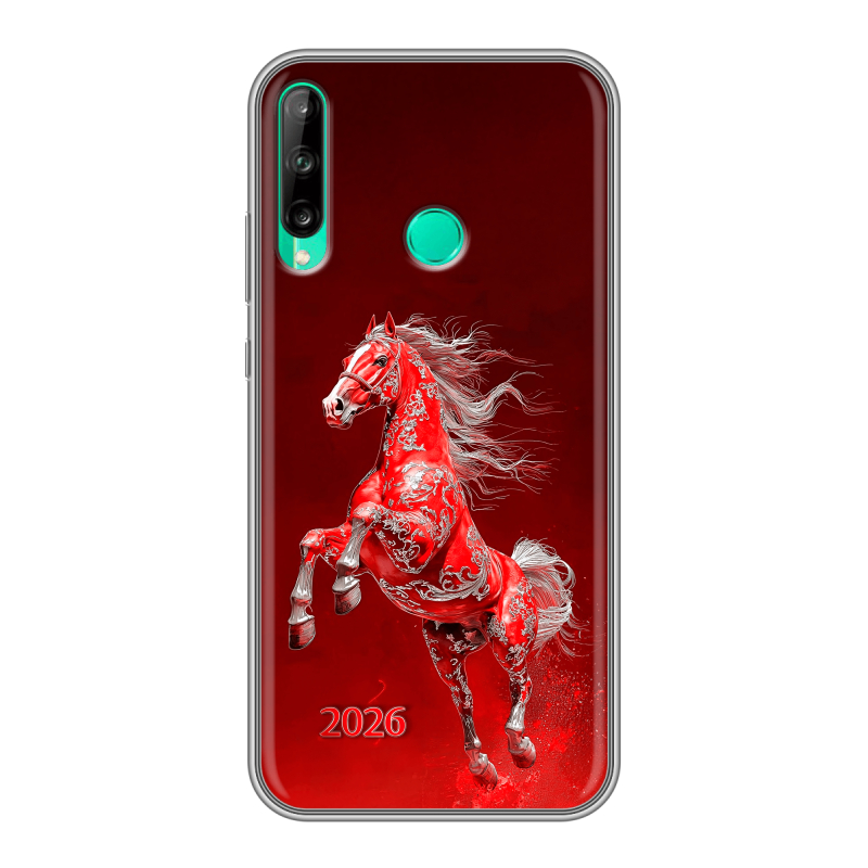 Силиконовый чехол на Huawei P40 Lite E с принтом Новый год Силиконовый чехол на Huawei P40 Lite E с принтом Новый год