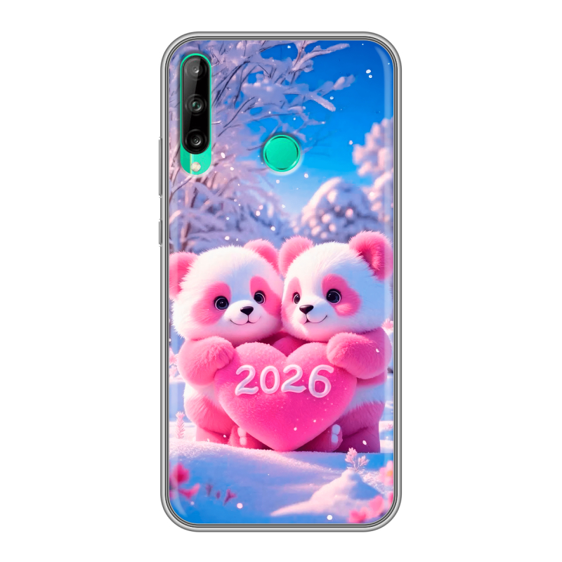 Силиконовый чехол на Huawei P40 Lite E с принтом Новый год Силиконовый чехол на Huawei P40 Lite E с принтом Новый год