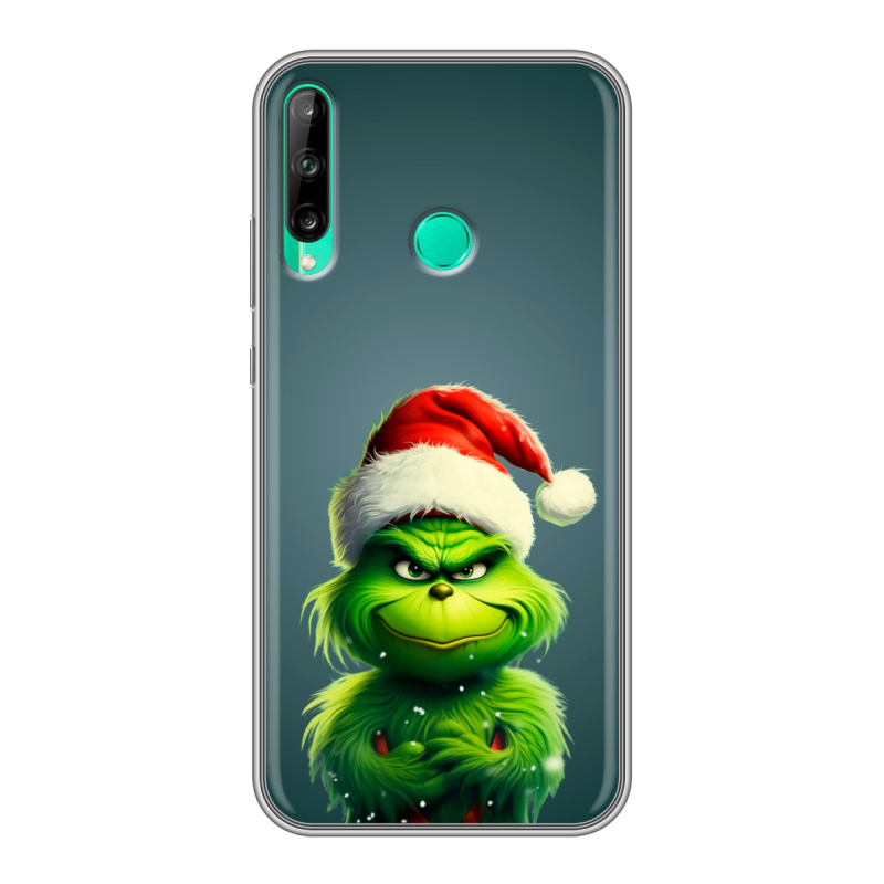 Силиконовый чехол на Huawei P40 Lite E с принтом Новый год Силиконовый чехол на Huawei P40 Lite E с принтом Новый год