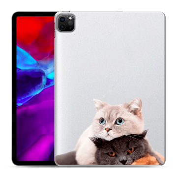 Силиконовый чехол на планшета Ipad Pro 11 (2020) с принтом Кошки Силиконовый чехол на планшета Ipad Pro 11 (2020) с принтом Кошки