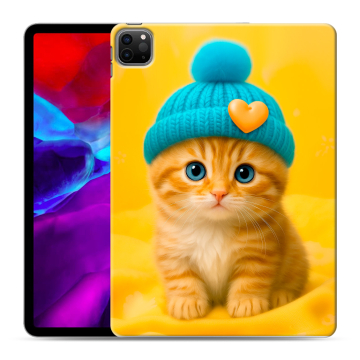 Силиконовый чехол на Ipad Pro 11 (2020) с принтом Котенок в шапке