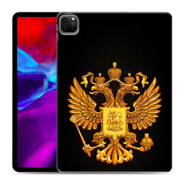 Силиконовый чехол на Ipad Pro 11 (2020) с принтом Герб России желтый