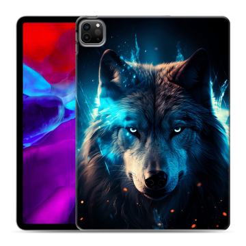 Силиконовый чехол на Ipad Pro 11 (2020) с принтом Волк ночной