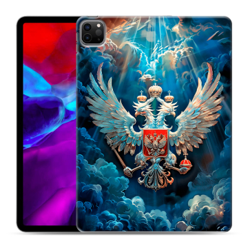 Силиконовый чехол на Ipad Pro 11 (2020) с принтом Герб флаг России
