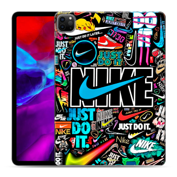 Силиконовый чехол на Ipad Pro 11 (2020) с принтом найк nike черный Силиконовый чехол на Ipad Pro 11 (2020) с принтом найк nike черный