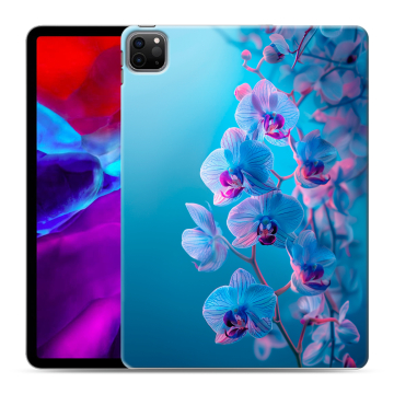 Силиконовый чехол на Ipad Pro 11 (2020) с принтом голубые орхидеи