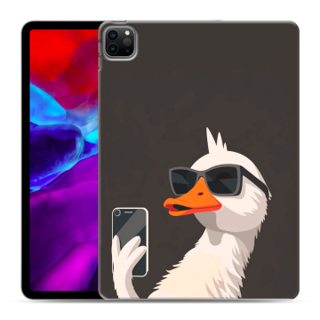 Силиконовый чехол на Ipad Pro 11 (2020) с принтом утка в очках
