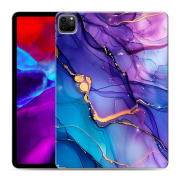Силиконовый чехол на Ipad Pro 11 (2020) с принтом синий мрамор
