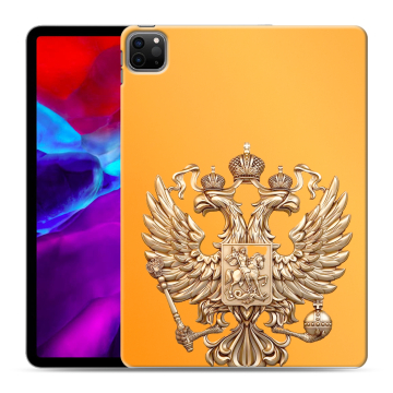 Силиконовый чехол на Ipad Pro 11 (2020) с принтом Герб Флаг России