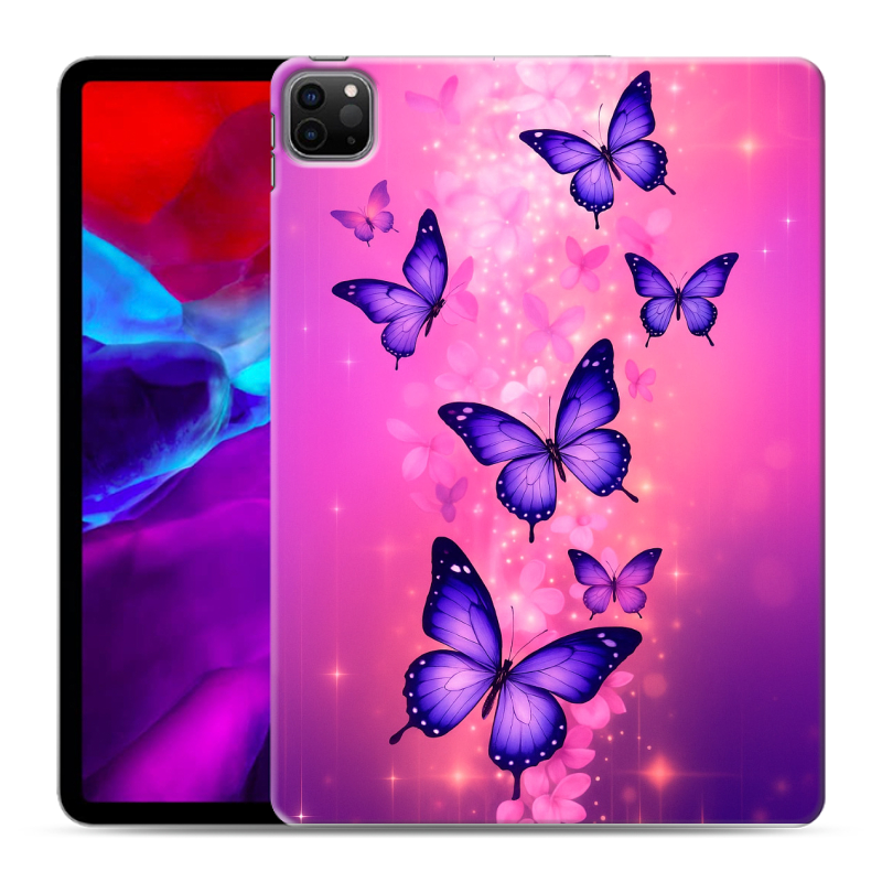 Силиконовый чехол на Ipad Pro 11 (2020) с принтом Бабочки Силиконовый чехол на Ipad Pro 11 (2020) с принтом Бабочки