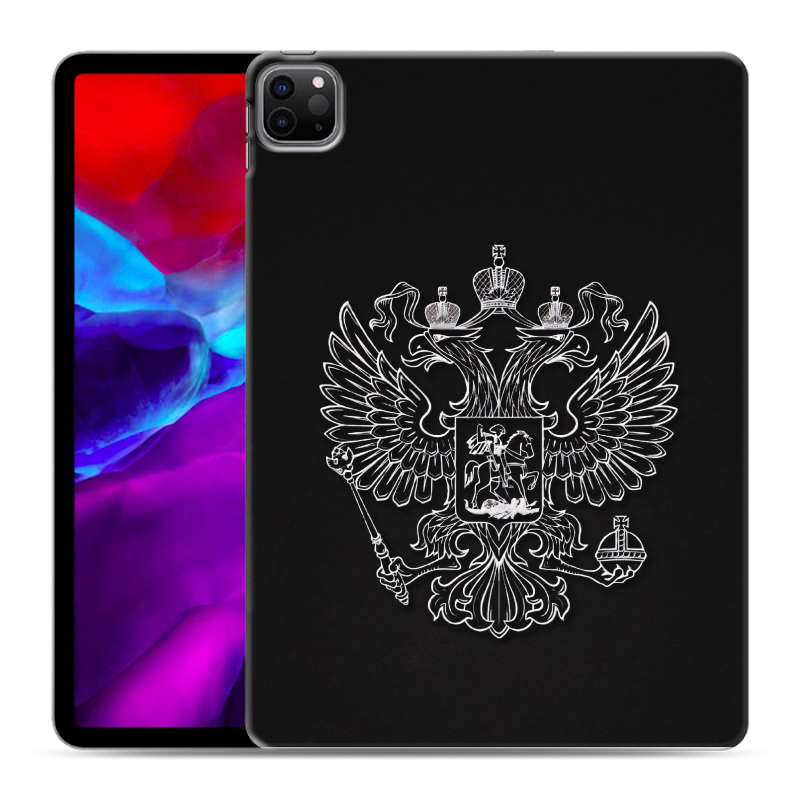 Силиконовый противоударный чехол на Ipad Pro 11 (2020) с принтом Герб России Силиконовый противоударный чехол на Ipad Pro 11 (2020) с принтом Герб России