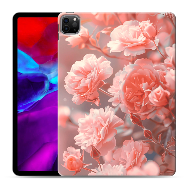 Силиконовый чехол на Ipad Pro 11 (2020) с принтом Розы цветы Силиконовый чехол на Ipad Pro 11 (2020) с принтом Розы цветы
