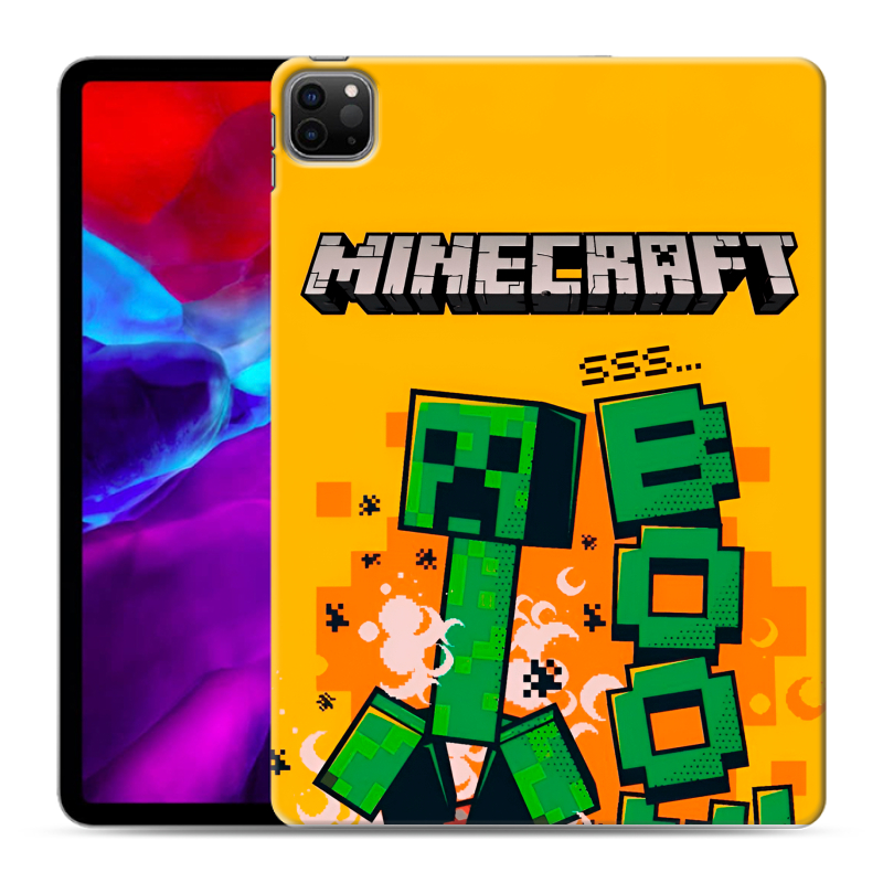 Силиконовый противоударный чехол на Ipad Pro 11 (2020) с принтом Майнкрафт Minecraft Силиконовый противоударный чехол на Ipad Pro 11 (2020) с принтом Майнкрафт Minecraft