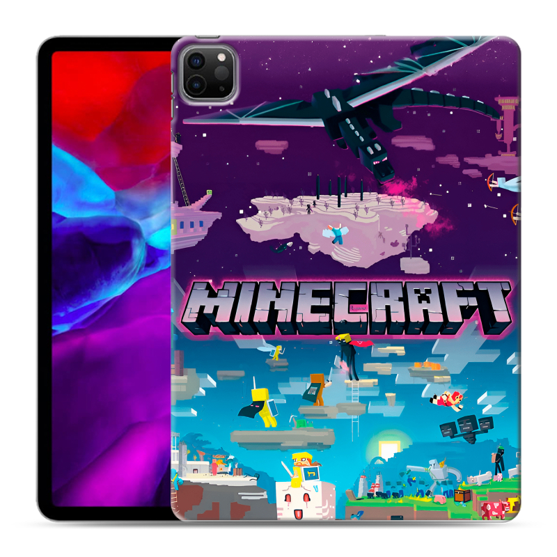 Силиконовый чехол на Ipad Pro 11 (2020) с принтом Майнкрафт Minecraft Силиконовый чехол на Ipad Pro 11 (2020) с принтом Майнкрафт Minecraft