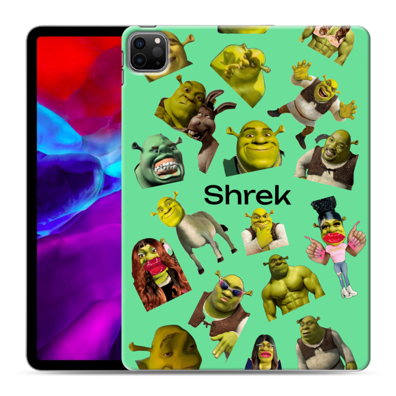 Силиконовый чехол на Ipad Pro 11 (2020) с принтом Шрек Shrek Силиконовый чехол на Ipad Pro 11 (2020) с принтом Шрек Shrek