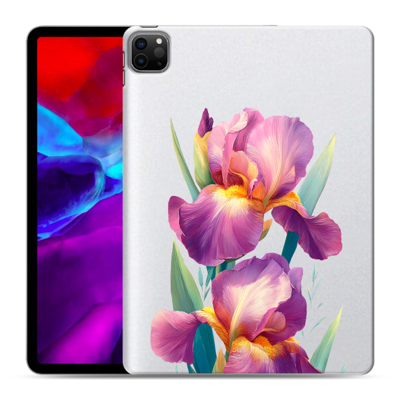 Силиконовый противоударный чехол на Ipad Pro 11 (2020) с принтом Цветы орхидеи Силиконовый противоударный чехол на Ipad Pro 11 (2020) с принтом Цветы орхидеи