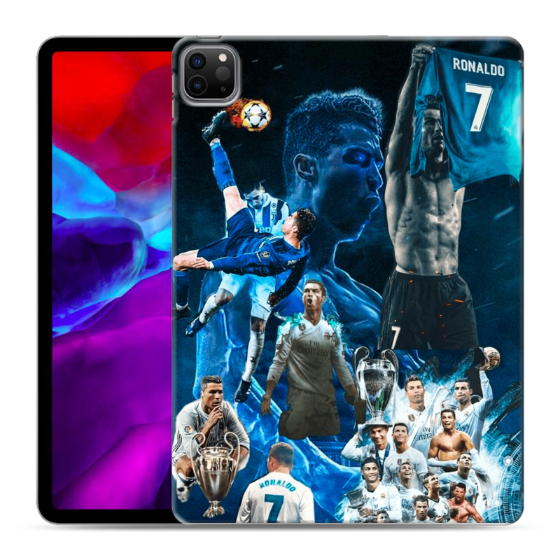 Силиконовый чехол на Ipad Pro 11 (2020) с принтом Реал Роналдо Силиконовый чехол на Ipad Pro 11 (2020) с принтом Реал Роналдо