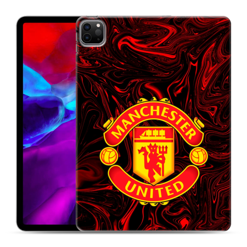 Силиконовый противоударный чехол на Ipad Pro 11 (2020) с принтом Manchester United Силиконовый противоударный чехол на Ipad Pro 11 (2020) с принтом Manchester United
