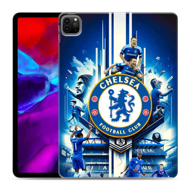 Силиконовый чехол на Ipad Pro 11 (2020) с принтом Chelsea Челси Силиконовый чехол на Ipad Pro 11 (2020) с принтом Chelsea Челси