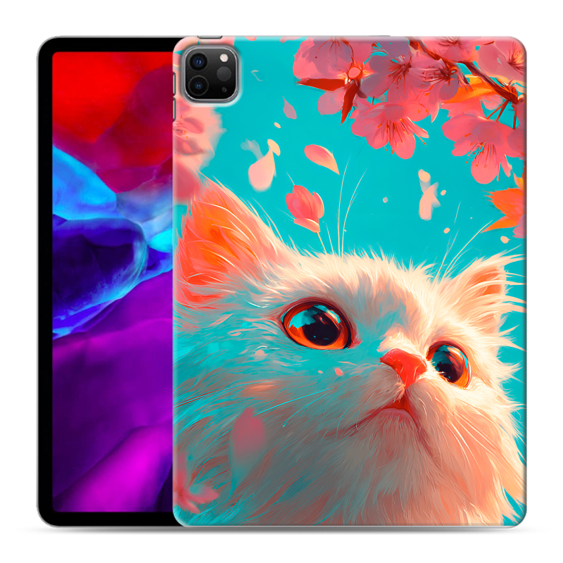 Силиконовый противоударный чехол на Ipad Pro 11 (2020) с принтом Красивый кот Силиконовый противоударный чехол на Ipad Pro 11 (2020) с принтом Красивый кот