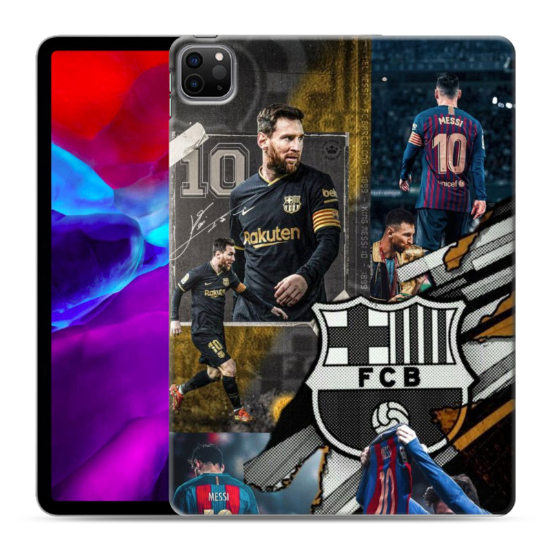 Силиконовый чехол на Ipad Pro 11 (2020) с принтом Messi Barcelona Силиконовый чехол на Ipad Pro 11 (2020) с принтом Messi Barcelona
