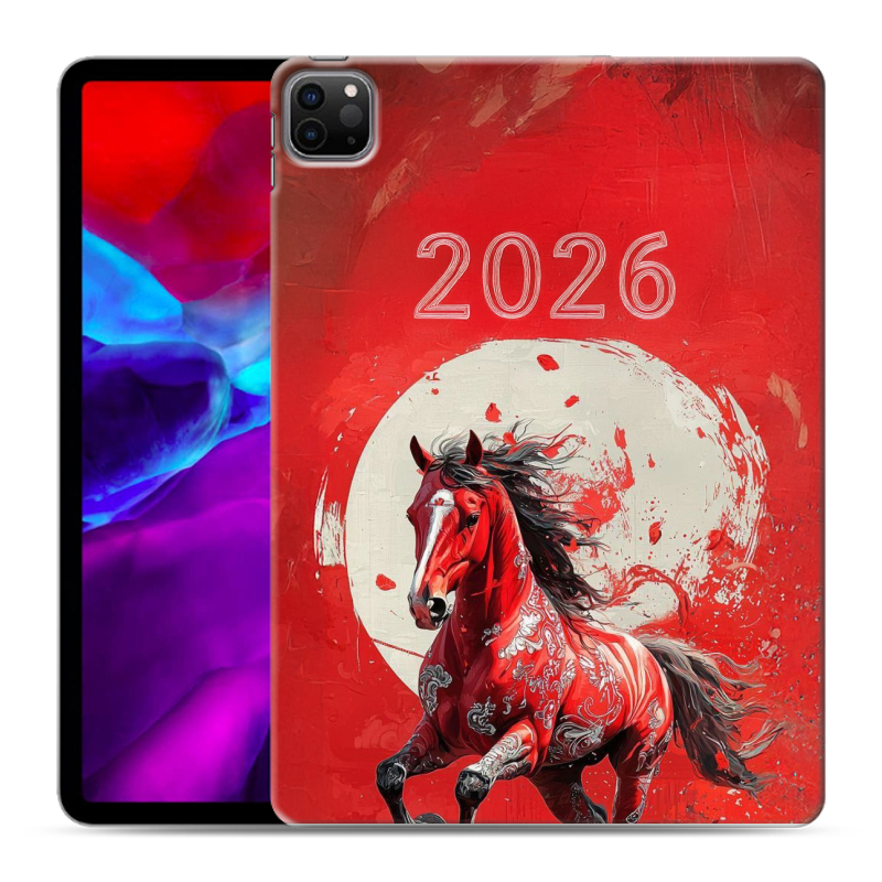 Силиконовый противоударный чехол на Ipad Pro 11 (2020) с принтом Новый год Силиконовый противоударный чехол на Ipad Pro 11 (2020) с принтом Новый год