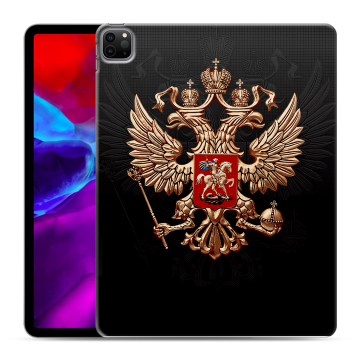 Силиконовый чехол на планшета Ipad Pro 12.9 (2020) с принтом Герб России
