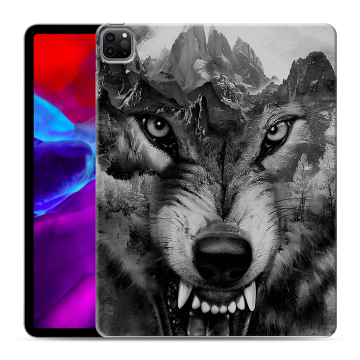 Силиконовый чехол на планшета Ipad Pro 12.9 (2020) с принтом Волк