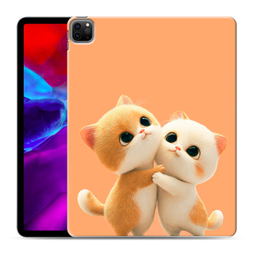 Силиконовый чехол на планшета Ipad Pro 12.9 (2020) с принтом Милые котики